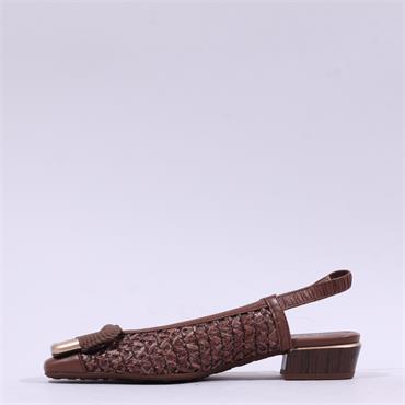 Hispanitas Azucena Slingback Shoe - Brown